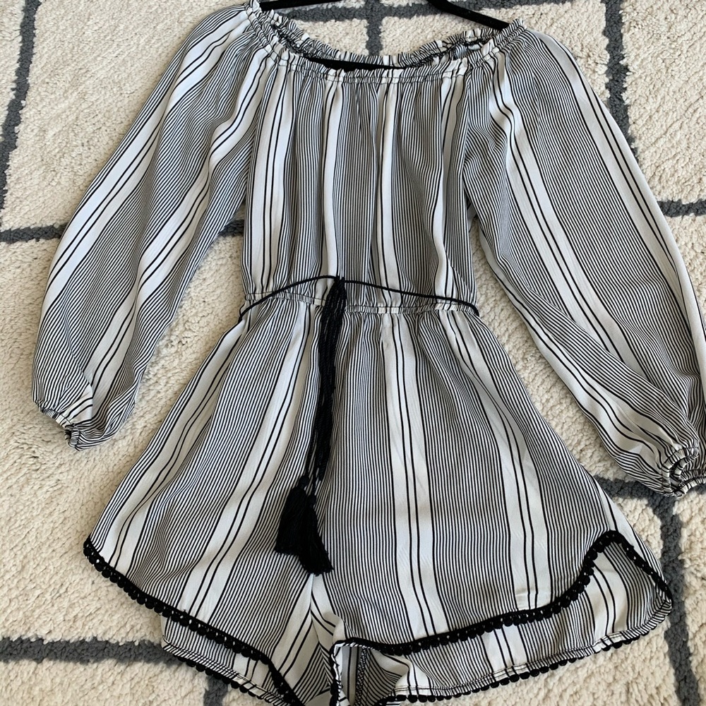 Urban outfitters off the shoulder romper